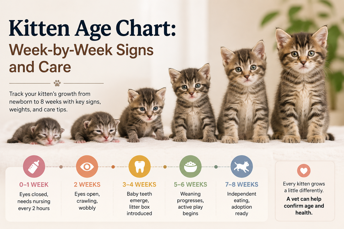 Kitten Age Chart: Week-by-Week Signs and Care